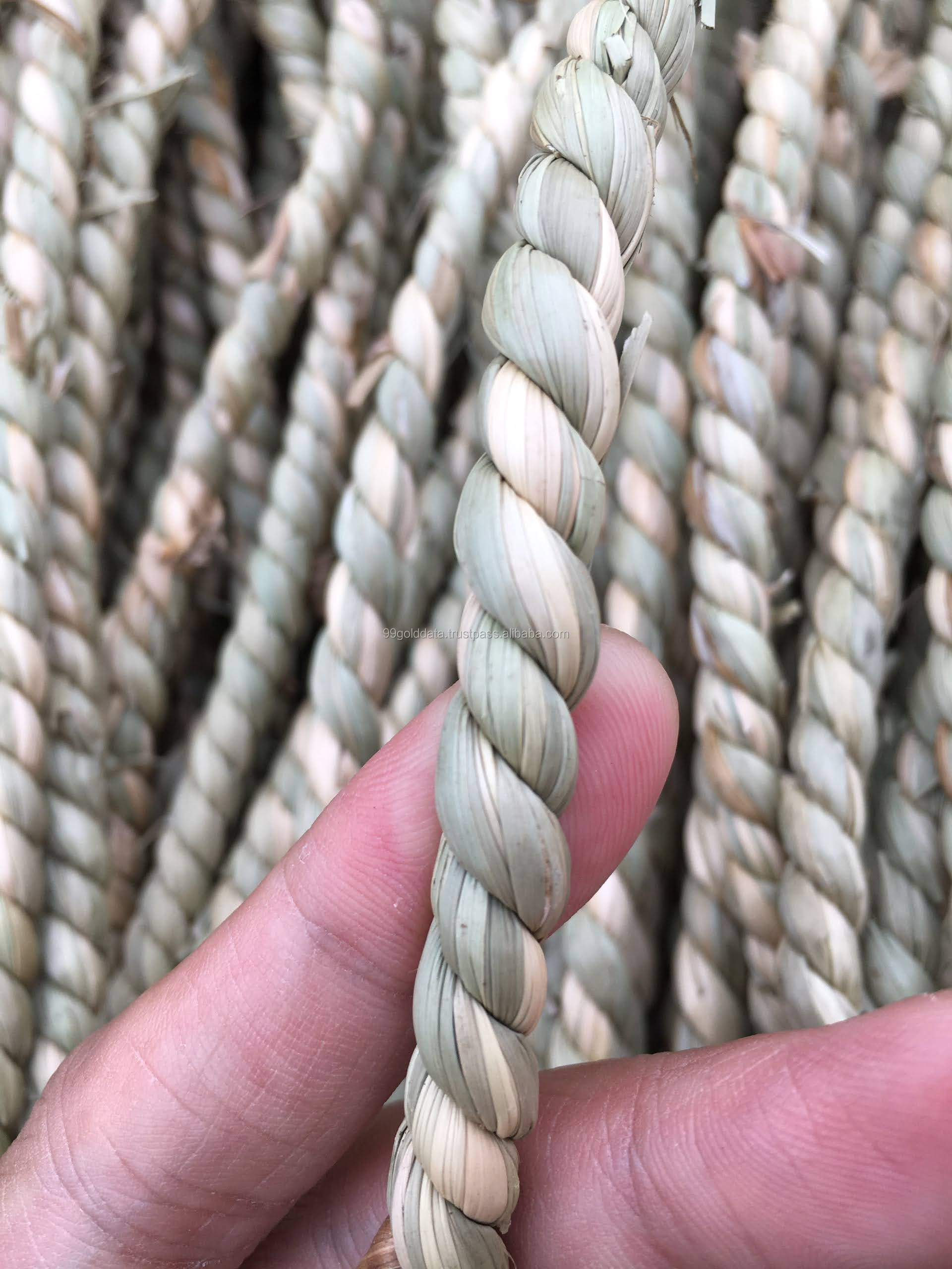 6mm Dried Natural Seagrass Metrail Seagrass Braided Rope Vietnam