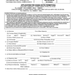 Application For Ghana Entry Permit visa Printable Pdf Download