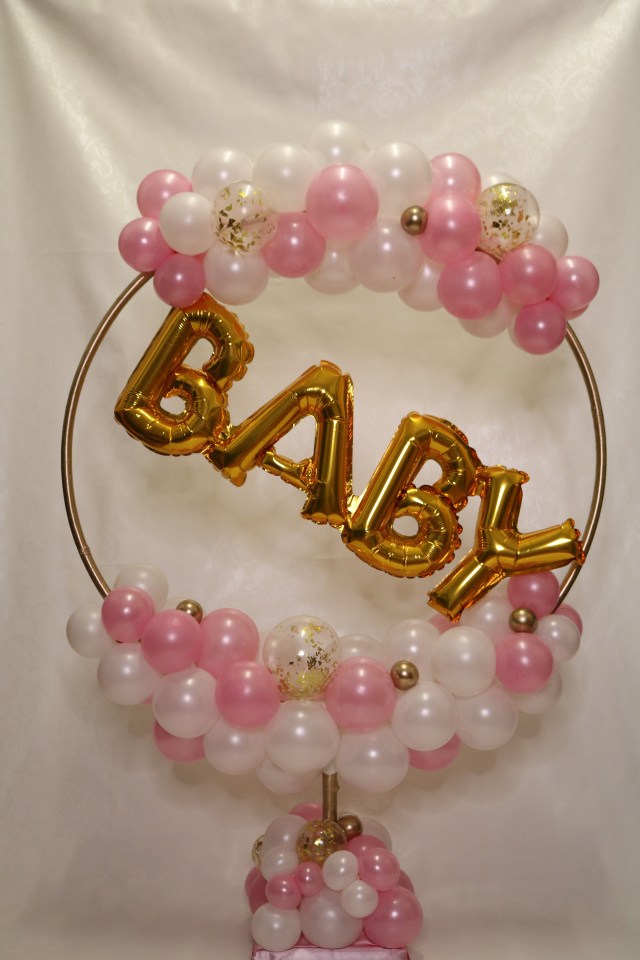 Baby Shower Hula Hoop Table Top Decoration