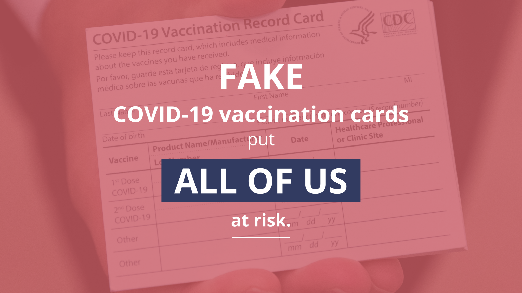 COVID 19 Vaccination Cards Scams Twitter Delaware Department Of