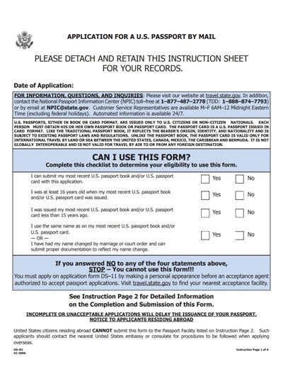 Download Ds 82 Form Ds 82 Form Free Download Create Edit Fill And Print 