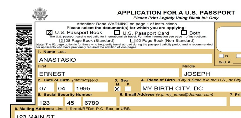 DS 11 Passport Form 2021 Get DS 11 Form Application For U S Passport 