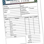 Fillable Editable Text Only PDF Embroidery Order Form Invoice Etsy In