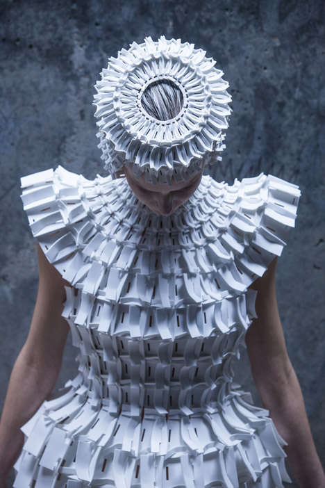 Folded Foam Fashion Looks Experimental Fashion