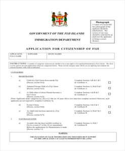 FREE 9 Sample Citizenship Application Forms In PDF Excel ...