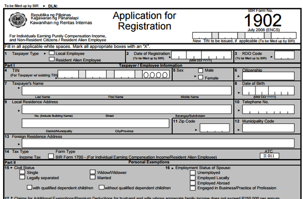 How To Apply For Taxpayer Identification Number TIN Philippine 