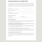 HR Employee Concern Form Template Free PDF Word Apple Pages