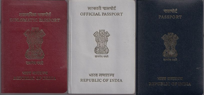 Indian Passport Regular Diplomatic And Official Itzeazy