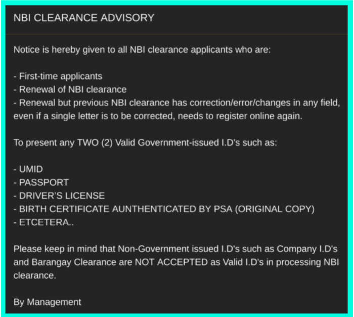 Nbi Purpose For Passport Application