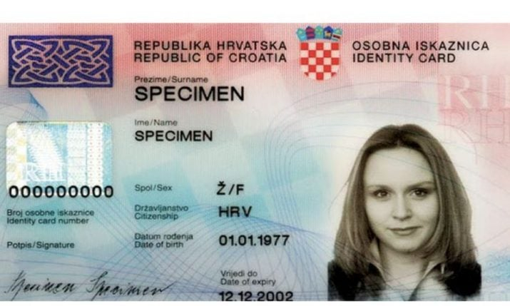 New Croatian Identity Cards To Be Valid For 5 Years As Act Amended 