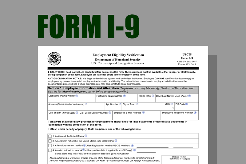 I9 Form Expired Us Passport