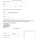 Notarized Form Template PDF Template