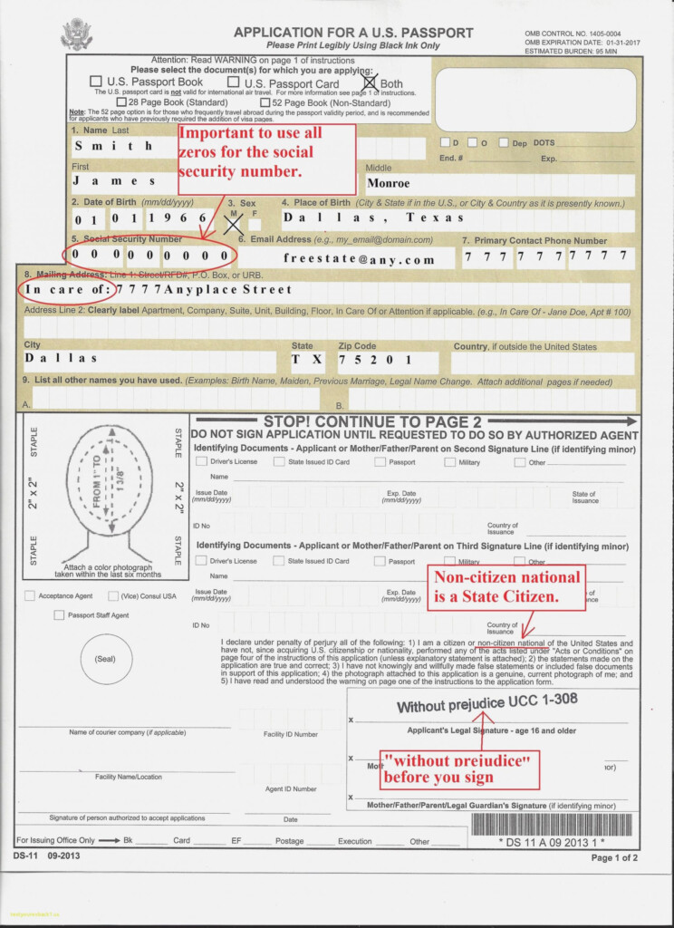 Ds 11 Us Passport Form - USPassportForm.net