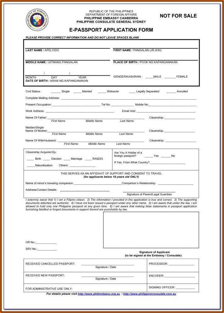 Passport Renewal Application Form Ds 82 Form Resume Examples