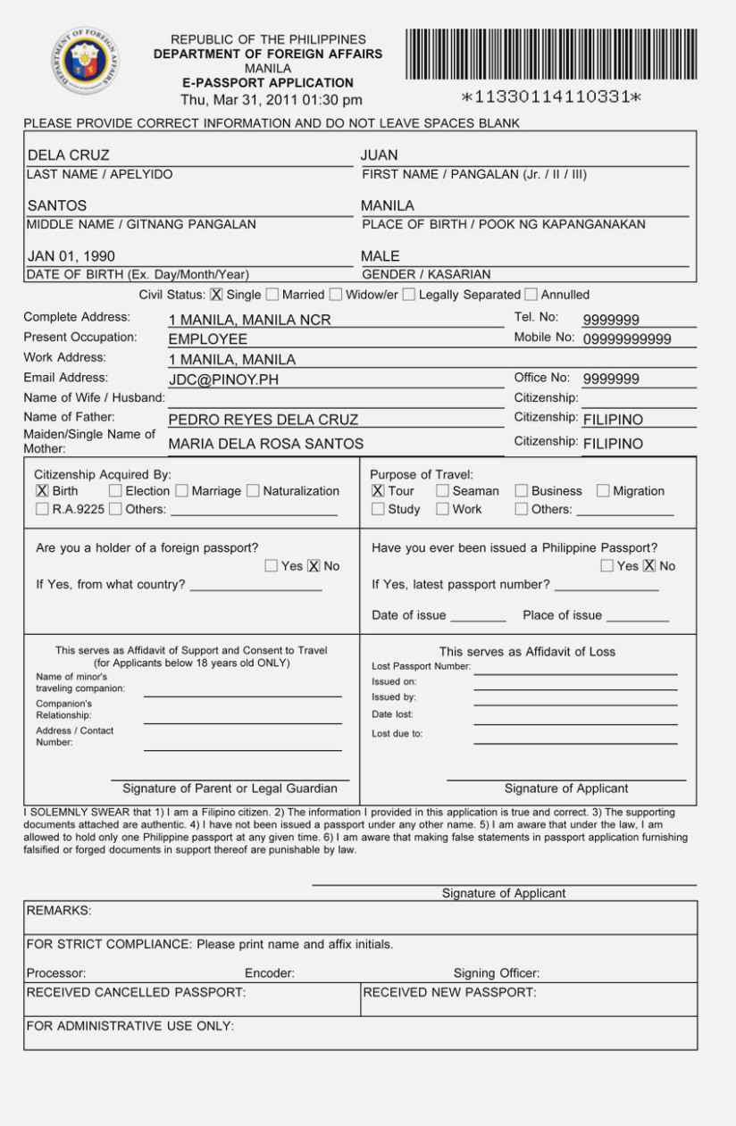 Passport Renewal Forms Usa New 21 Us Visa Application Form Free