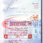 Sample Temporary Green Card Stamp I 551 In Passport