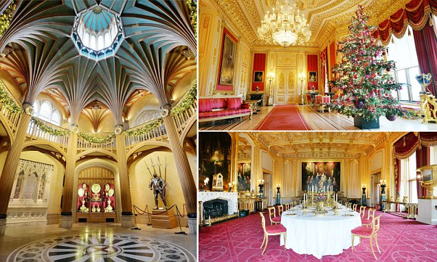 State Apartments At Windsor Castle Are Transformed For Christmas 