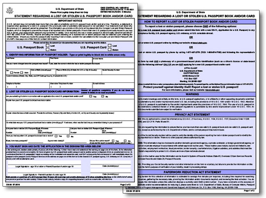 US Passport Applications Information