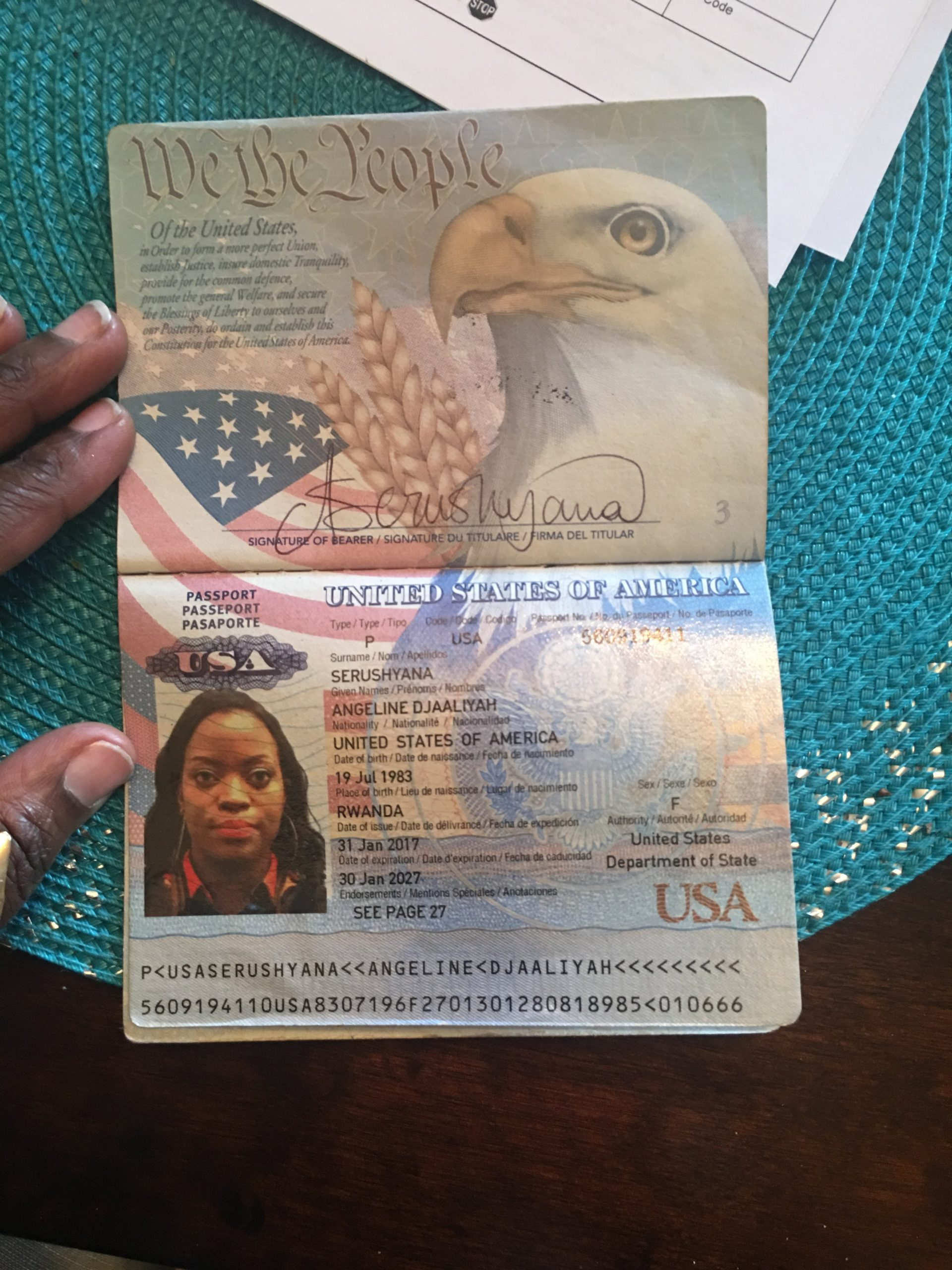 USA Passport With A Red Cover Airport Lost And Found Airport Lost And